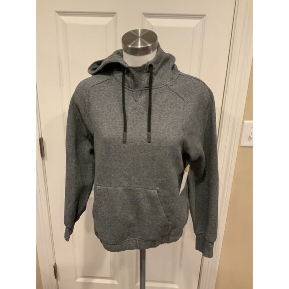 Lululemon Gray Hooded Sweatshirt Pullover Warm for Winter W/ Pocket, Size 2 (US) - Picture 1 of 7